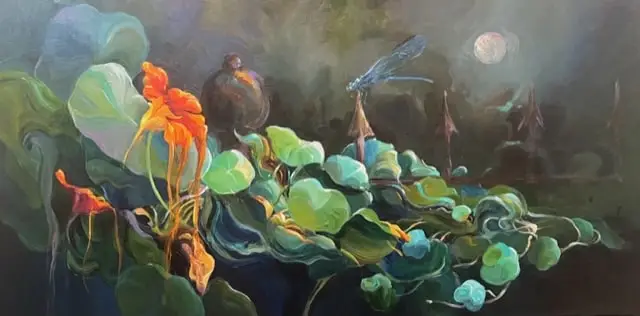 Nasturtiums and the Damsel Fly 15x30-min