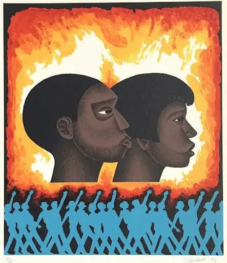 Elizabeth Catlett A Second Generation lithograph 18x22 in