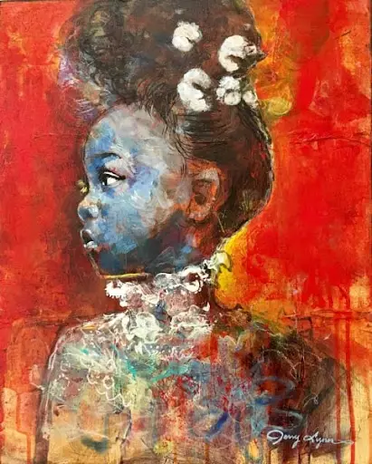 Jerry Lynn Royalty Mixed media on canvas 16x20in