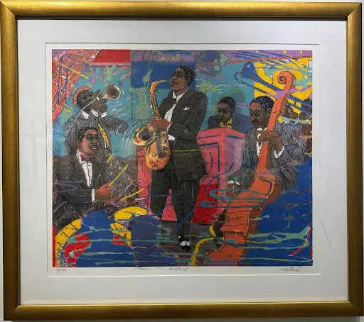 Louis Delsarte Jazz in Budland lithograph 25x22 in