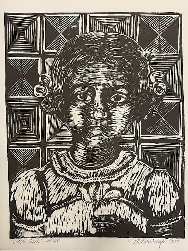 Margaret Burroughs Little Girl Offset print 1999 23x175in