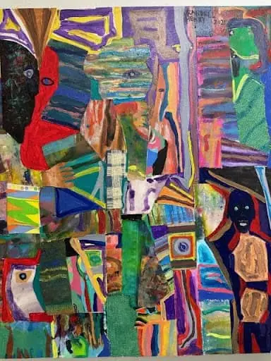 Randall Henry Blue Monday Acrylic on canvas