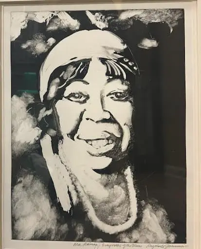 Reginald Gammon Ma Rainey Monoprint 26x22 in