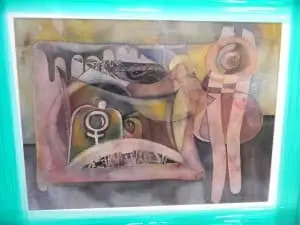 Tayo Adenaike Untitled Watercolor on paper 1993